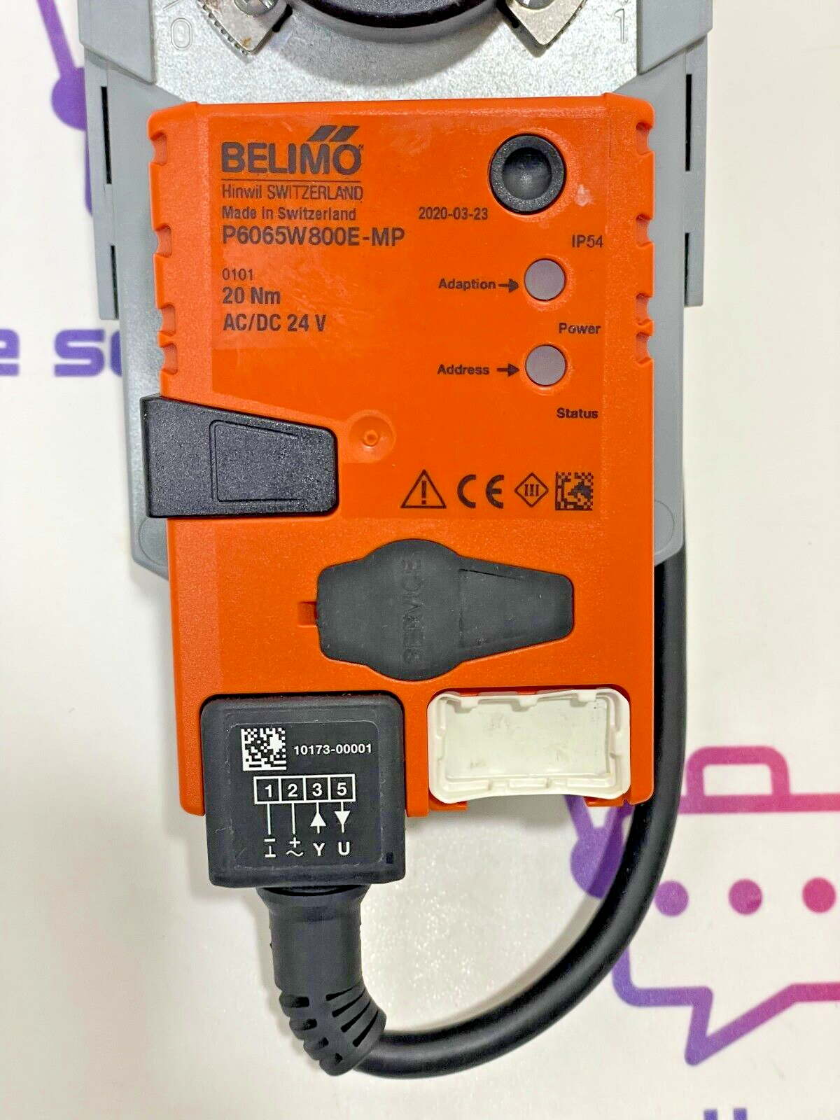 UTC CARRIER BELIMO P6065W800E-MP 2 WAY CCV EPIV FLANGE ACTUATOR 20Nm AC/DC 24V