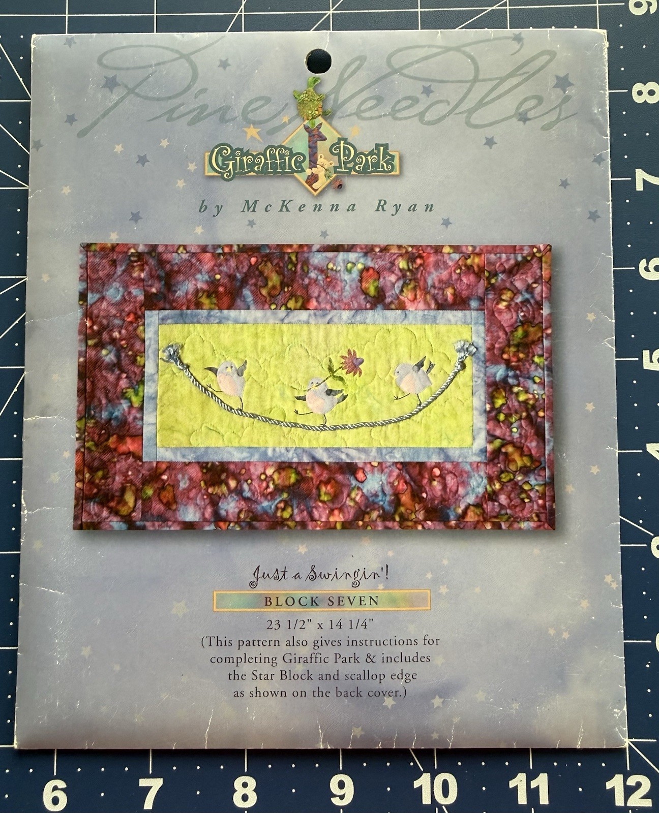 Giraffic Park - Just A Swingin’! pattern by Mckenna Ryan Block 7 w Finish Inst.