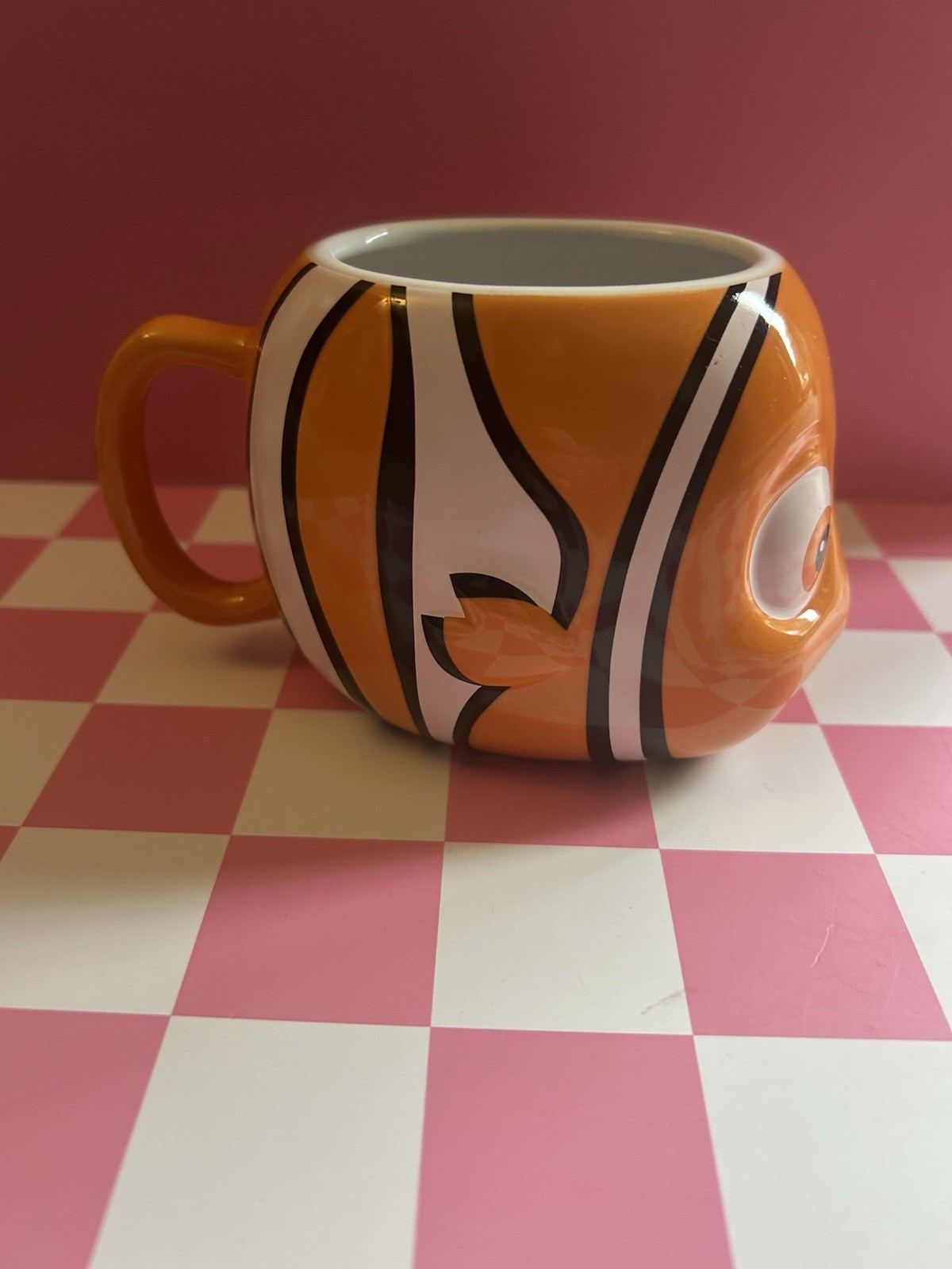 Disney Store Finding Nemo Clownfish Mug Cup 3D Pixar fish