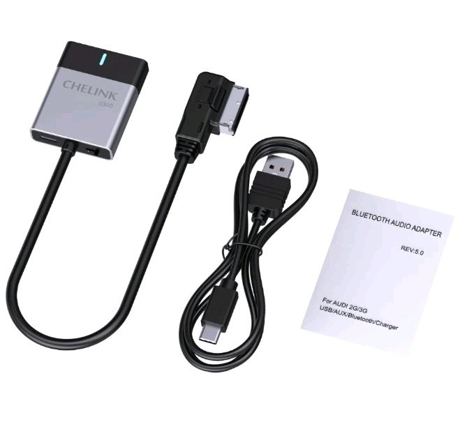 Bluetooth Audio Adapter for Audi AMI MMI, Music Interface Car Kit Cable