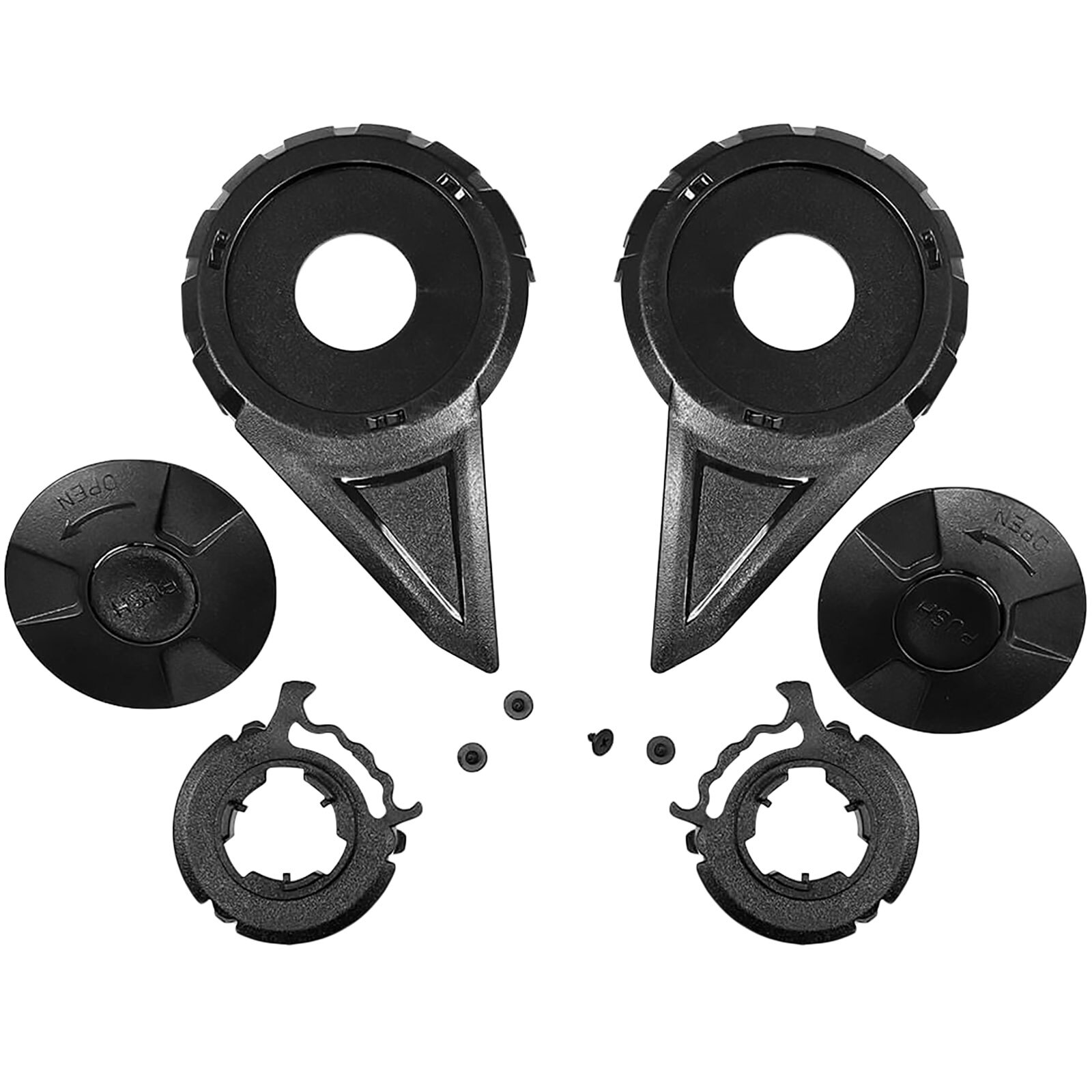MF7824 Set Plates Mounts Mechanism Screws Helmet Visor LS2 Airflow II 2 OF616