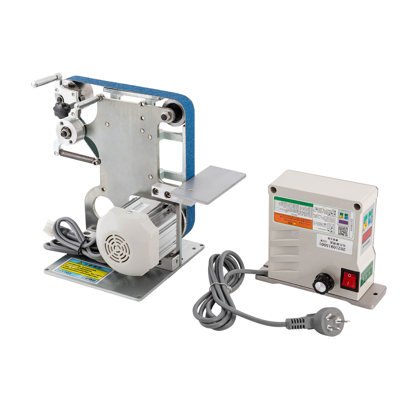 Belt Sander Bench Grinder Knife Sharpener with Large Table Polishing Sander