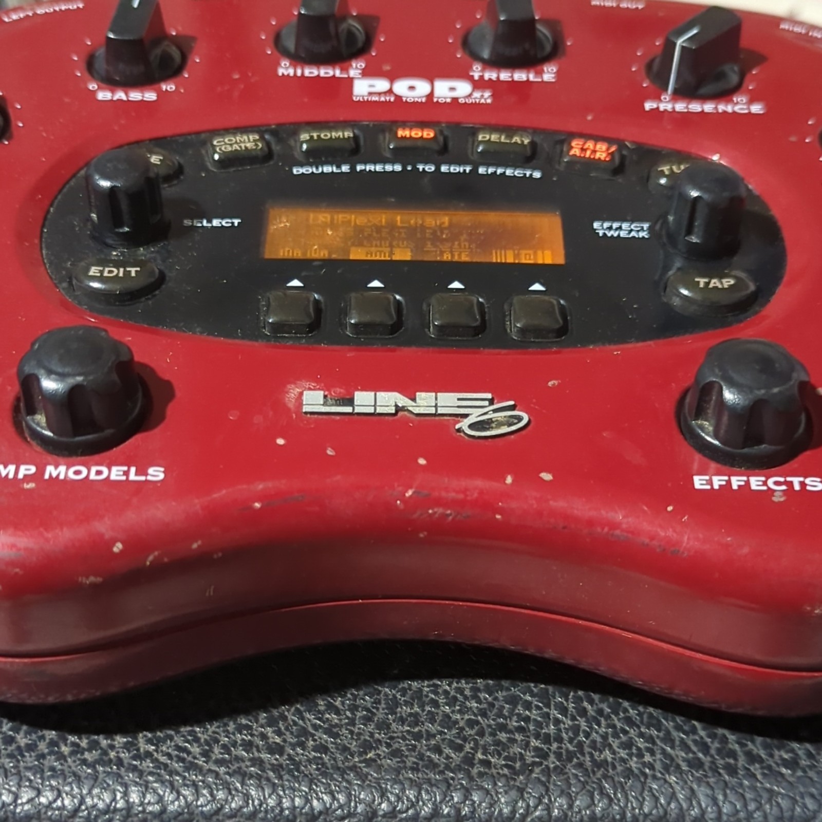 Line 6 POD XT Digital Multi-Effects Amp Modeler Processor Pedal for Electric