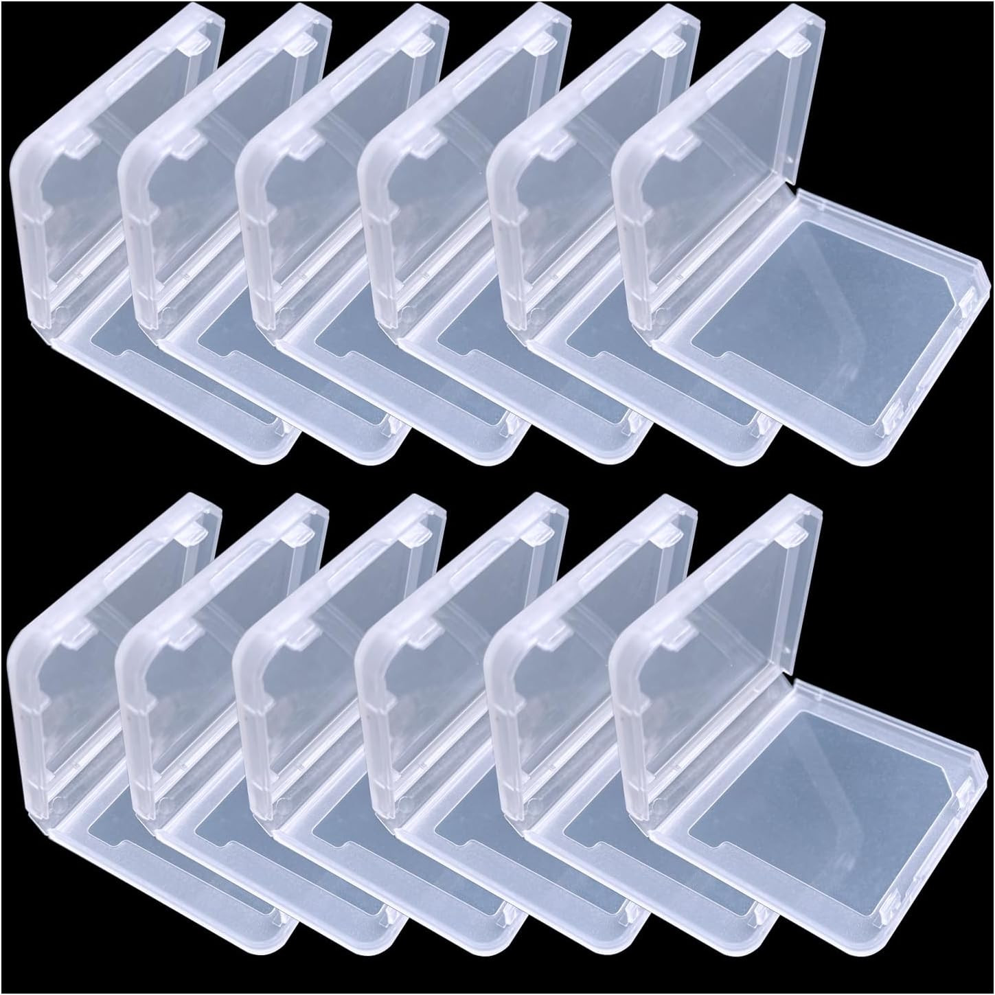 12Pcs Game Case Clear Game Card Box anti Dust Cover Transparent Storage Box Case