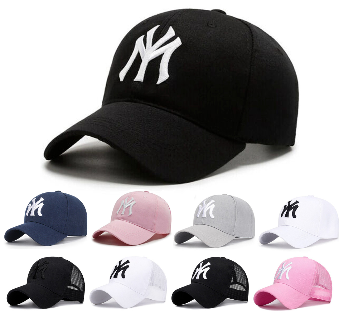 Fashion Baseball Cap Hat Unisex MY Yankees Adjustable Embroidery Cotton Caps