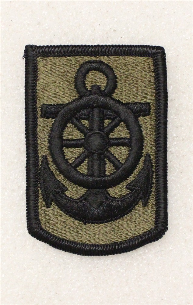 Army Patch: 125th Transportation Command - subdued w/merrowed edge