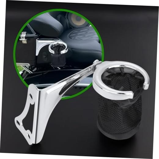 Motorcycle Cup Holder, Passenger Armrests Adjustable Rear Armrest with Drink
