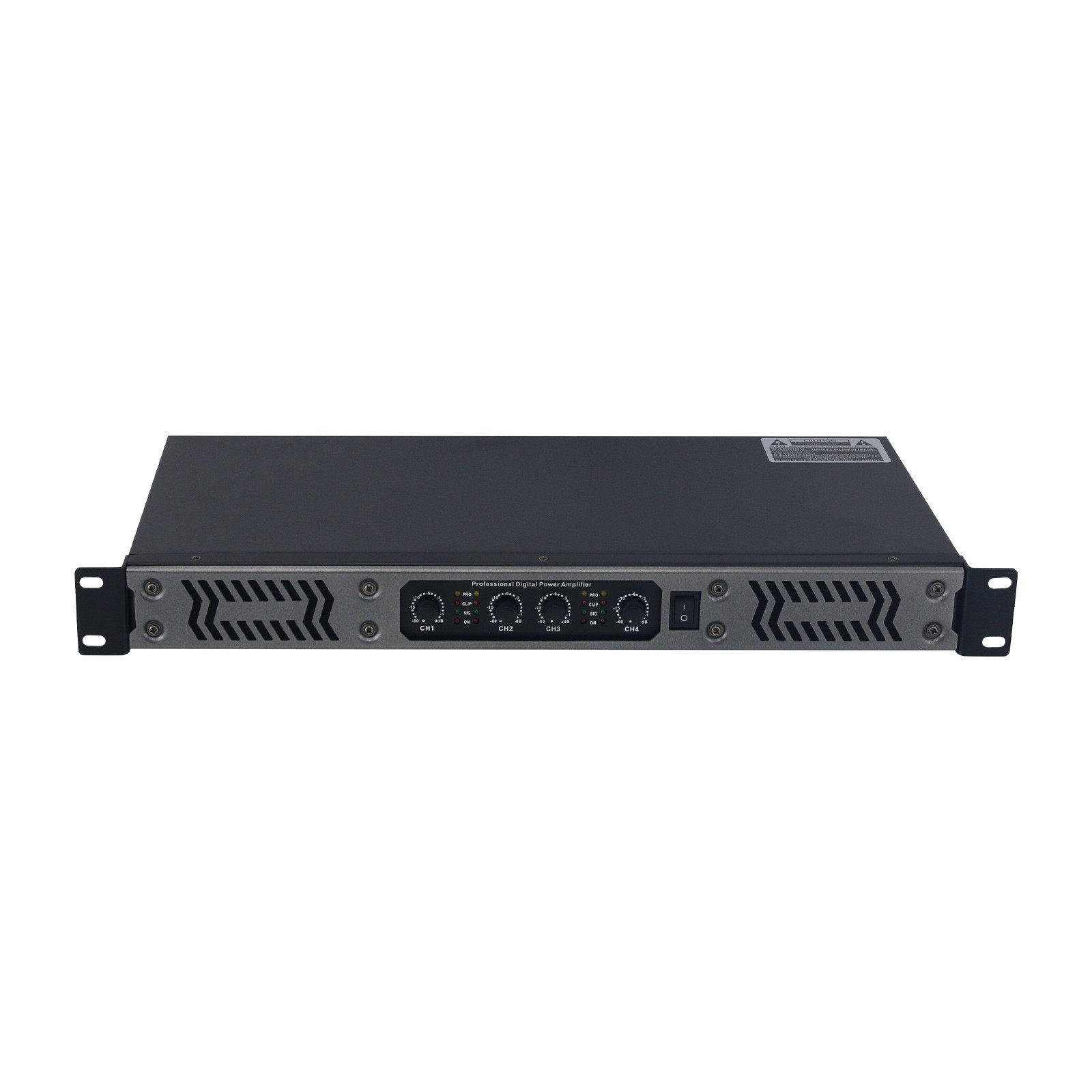 Portable 700Wx4 4Ch Digital Power Amplifier 1U High Power Pure Rear-stage
