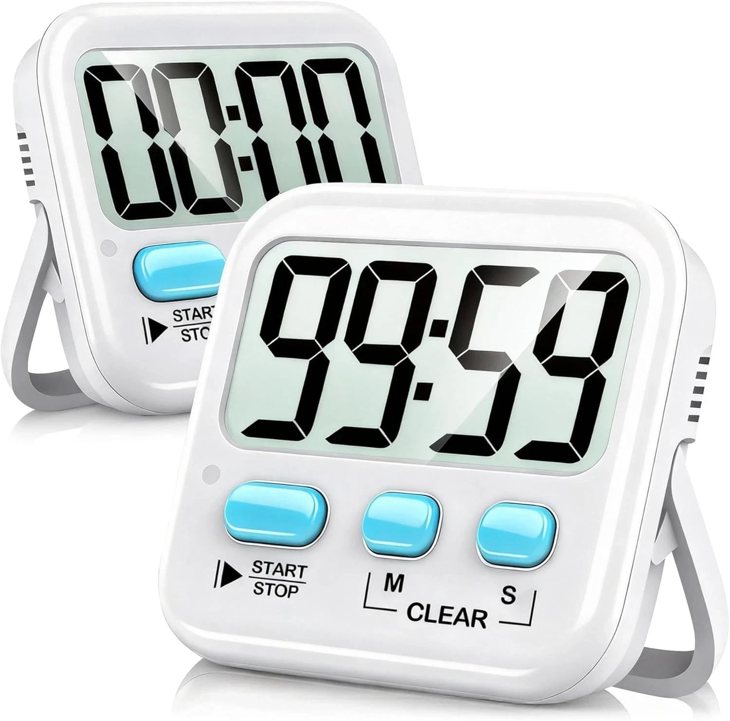 Antonki 2 Pack Digital Timer for Kids Magnetic Countdown for Kitchen