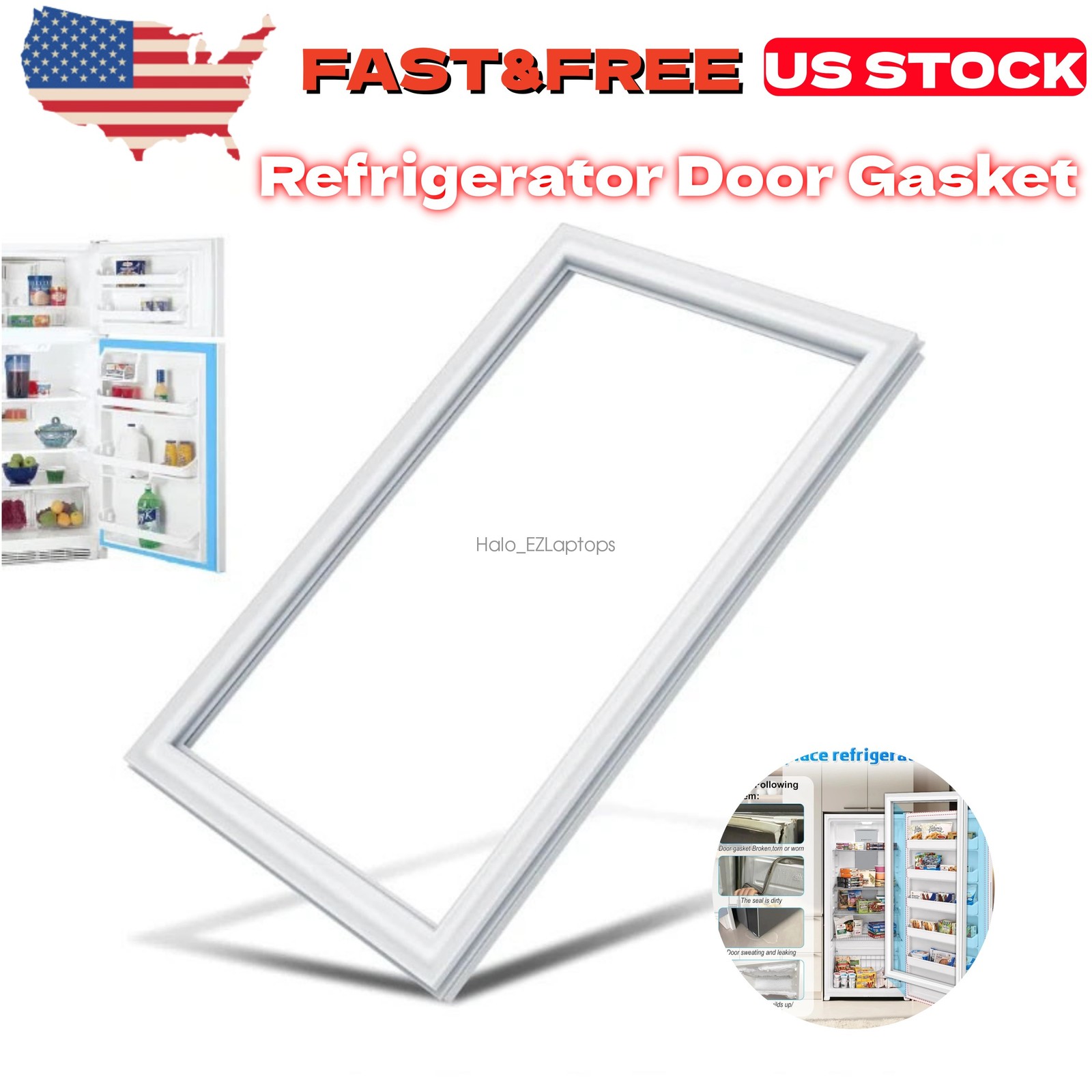 New Refrigerator Door Gasket Fit For Fri-gidaire Kenmore 242193213 241872513 US