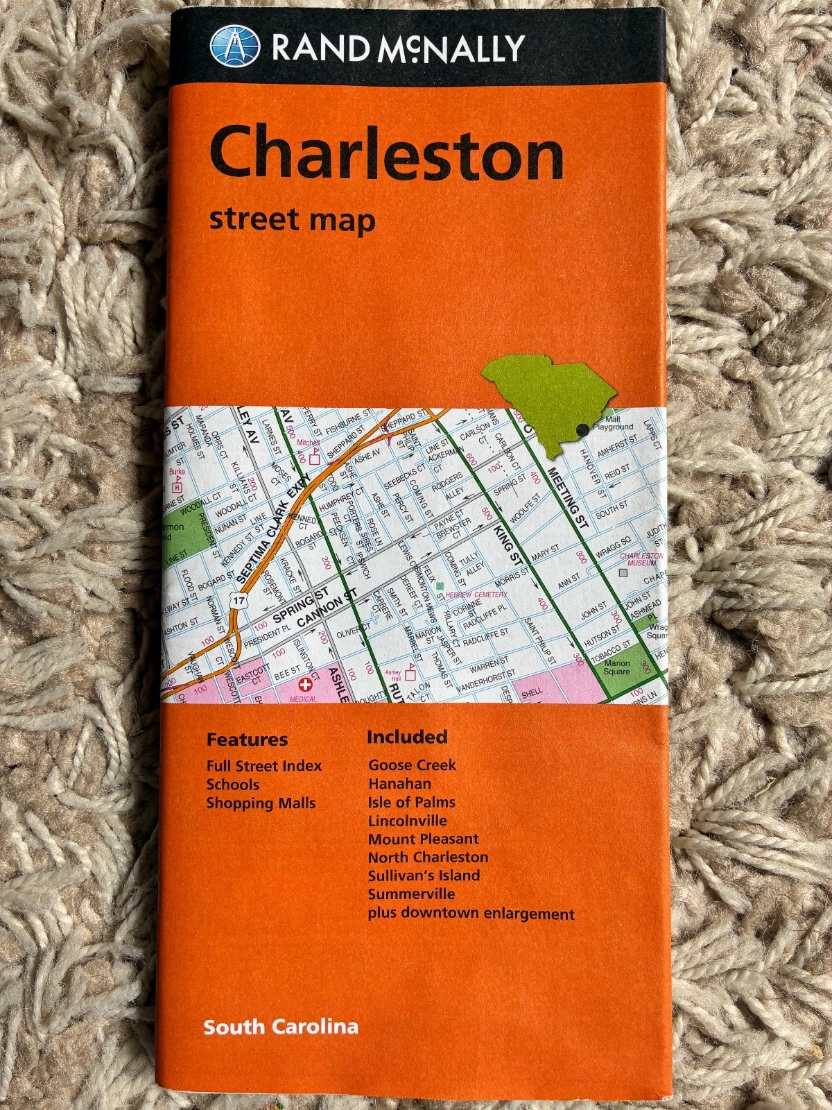 Charleston, South Carolina, Street Map, by Rand McNally