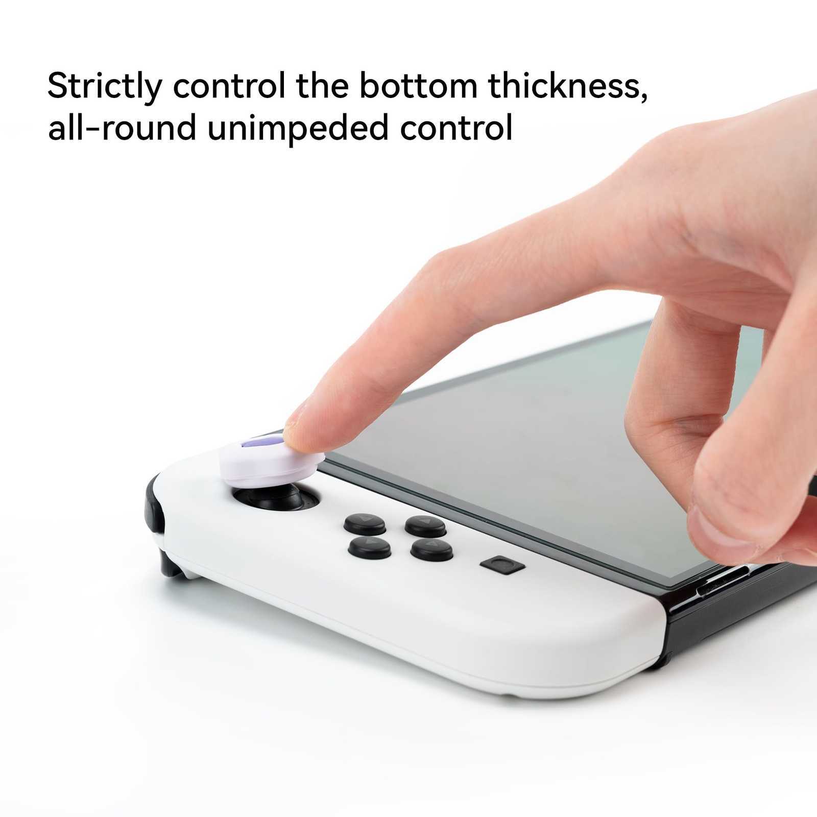 GeekShare Silicone Thumb Grip Caps for Nintendo Switch /OLED/Lite Wing Star Dark