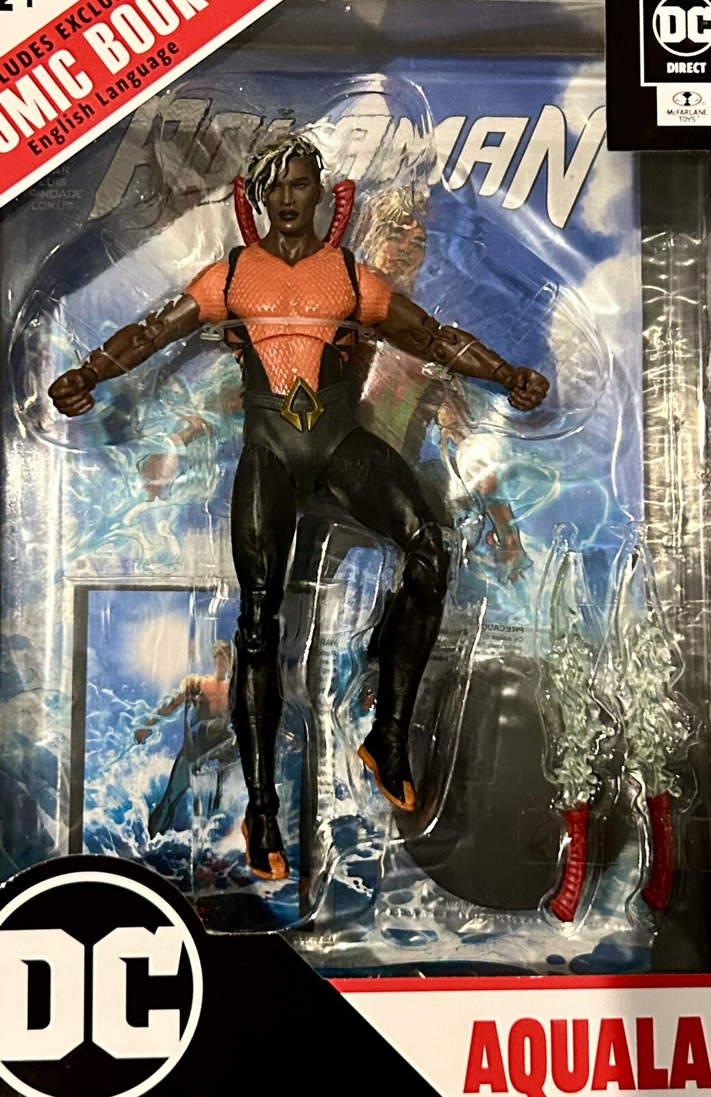 DC Direct Aquaman Comic AQUALAD W/Exclusive Comic Book Action Figure NEW