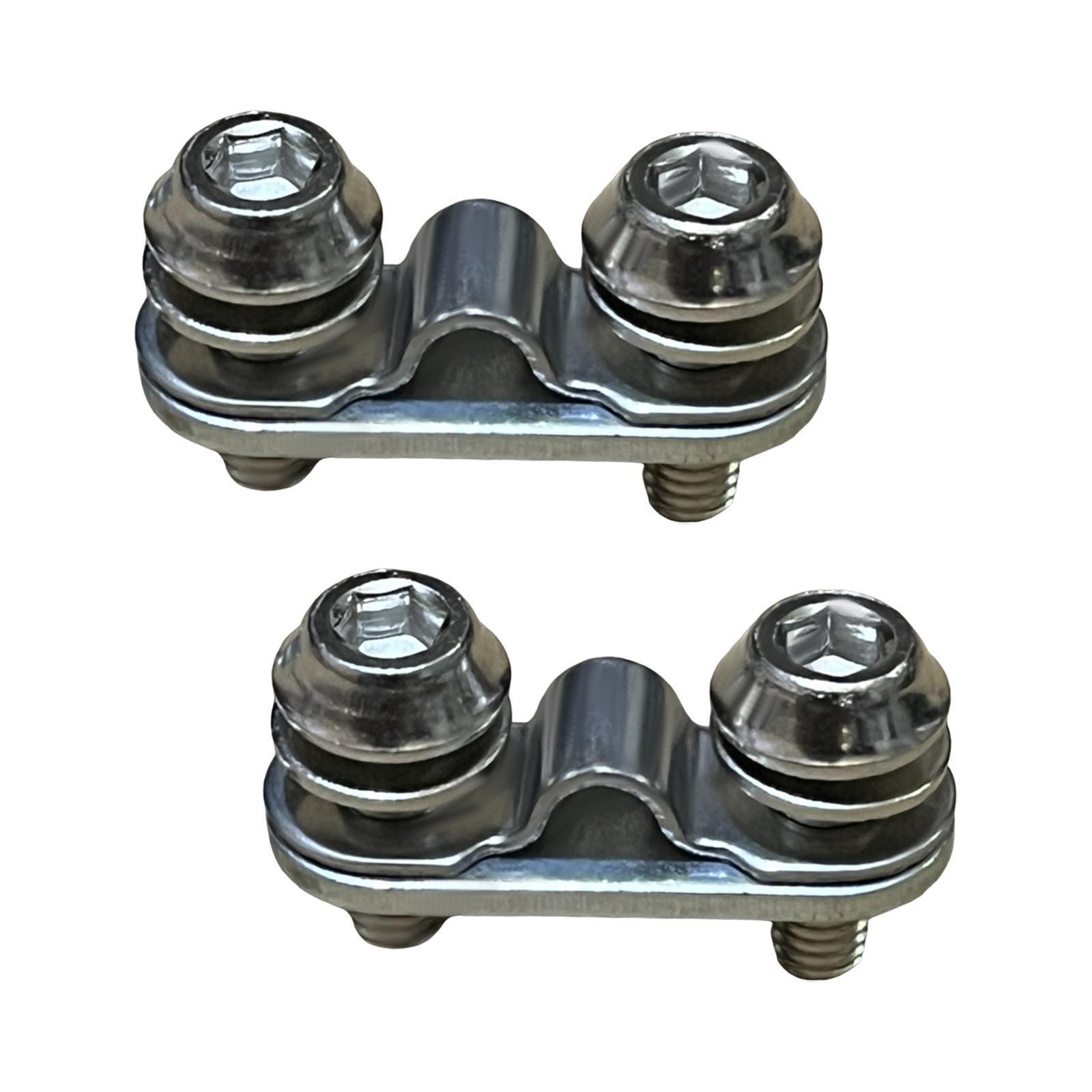 2x Mudguard Leg Fixing Plate with Screws Accessory Replace Parts Mount Hole