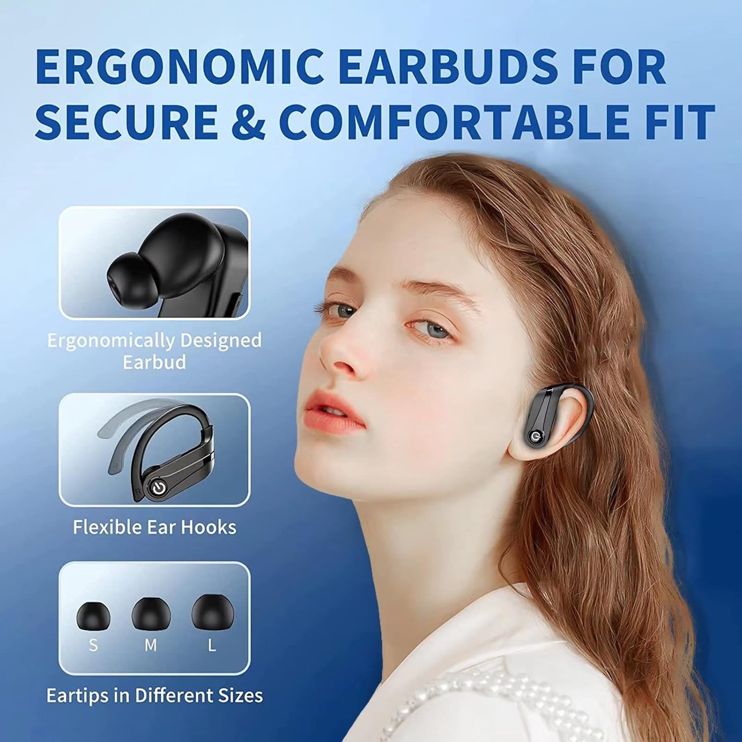 Mpow Wireless Bluetooth Headset TWS Earphones Earbud Stereo Headphone Waterproof
