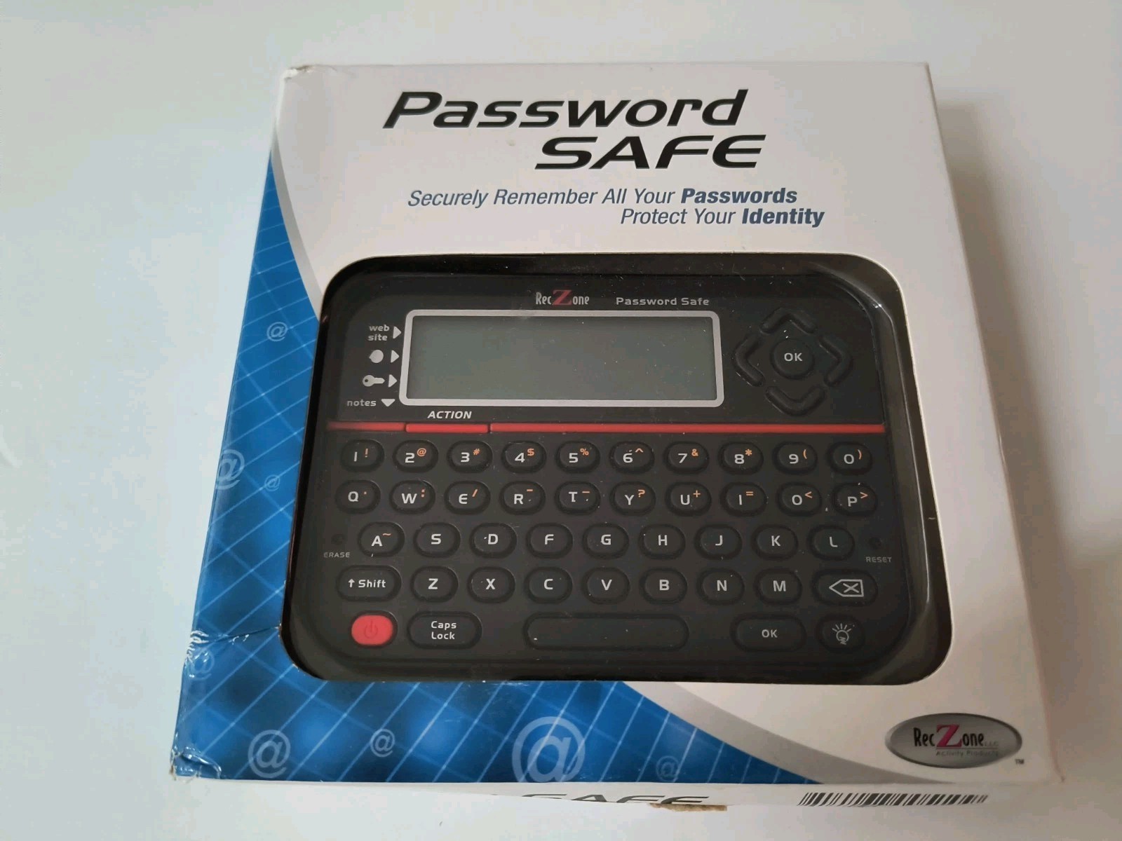 PASSWORD Keeper SAFE VAULT Password Organizer RecZone Model 595 NEW OPEN BOX