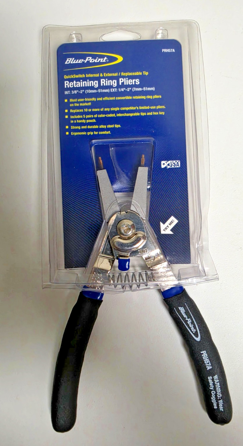 Blue-Point PRH57A Internal/External Retaining Ring Pliers with Tips NEW!!!