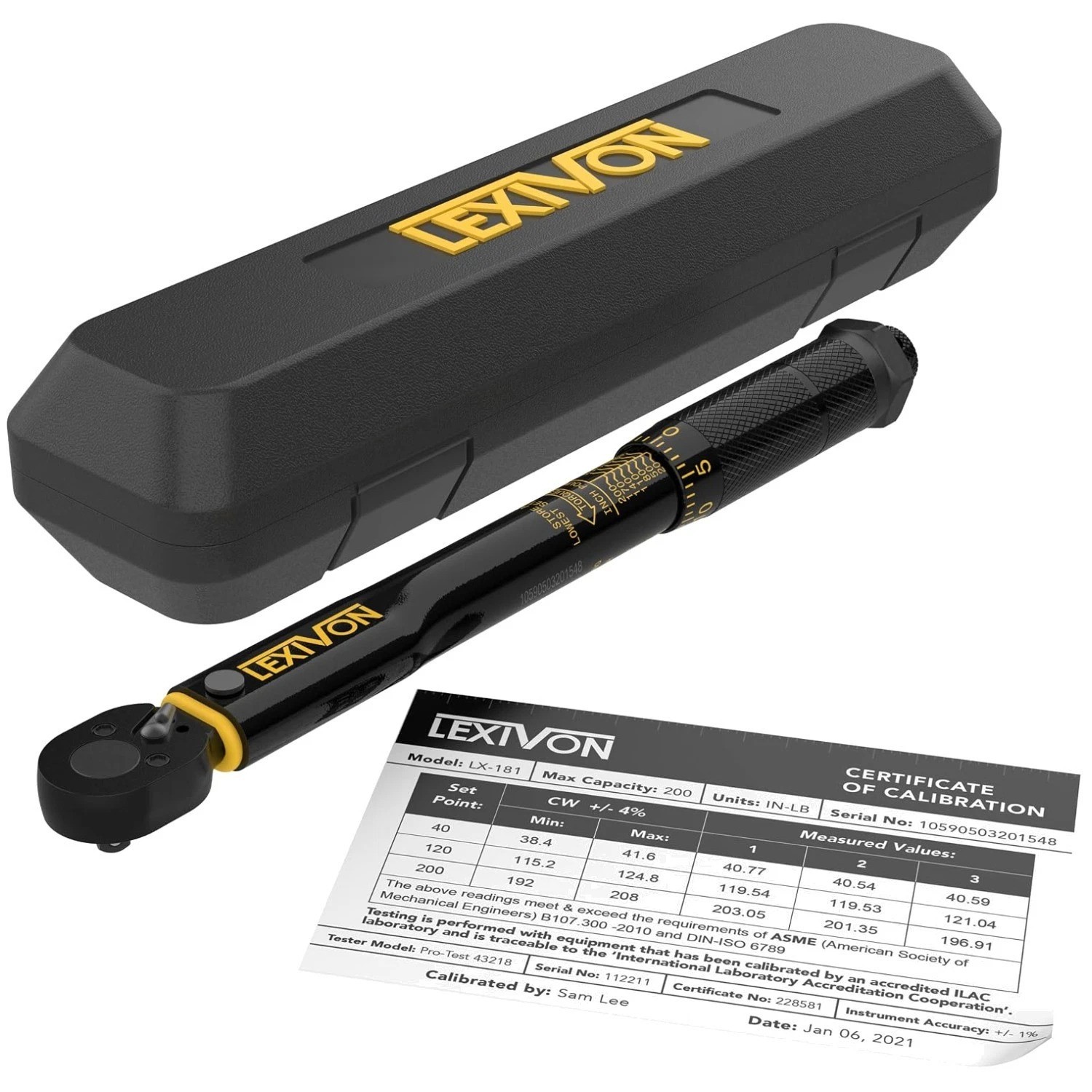 Compact 1/4-Inch Drive Torque Wrench | Calibration Certifie