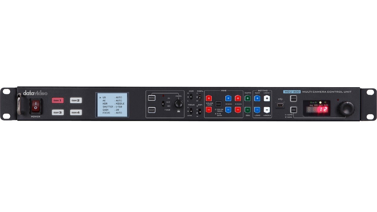 DATAVIDEO MULTI CAMERA CONTROL UNIT MCU-400 W/ POWER SUPPLY - NEW OUT OF BOX