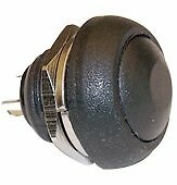 CES SPST Push Button Switch Black MOMENTARY-ON Normally Open