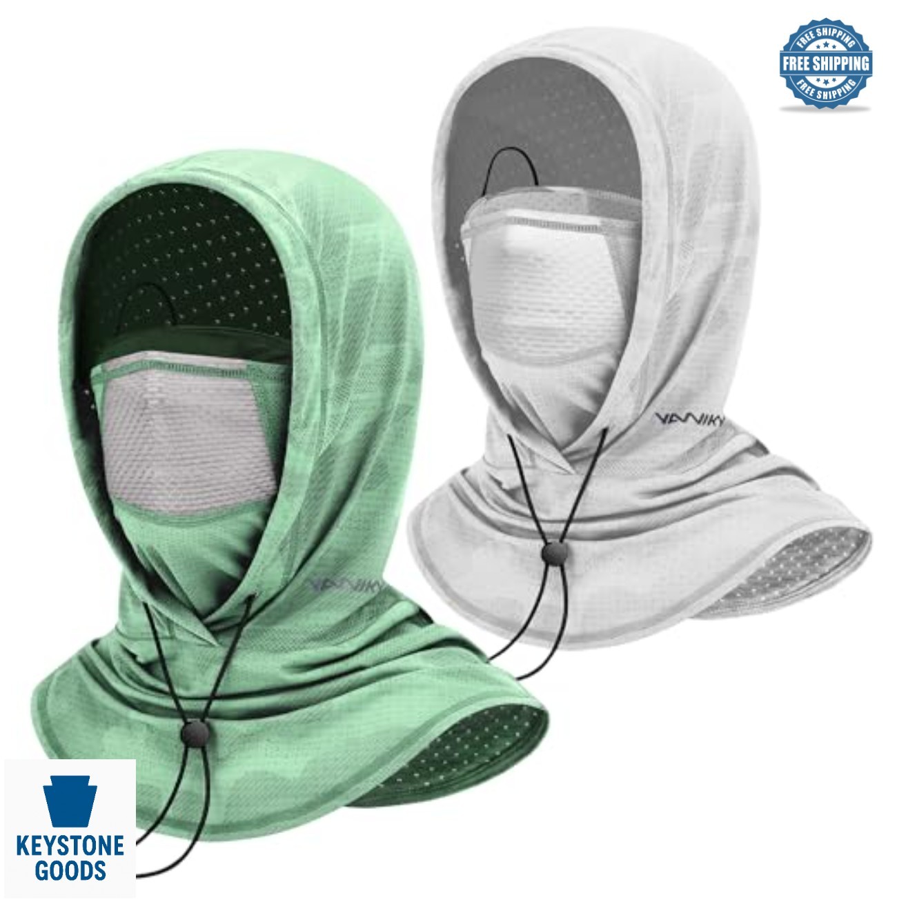 Cooling Balaclava UPF 50+ Sun Face Mask for Cycling Fishing Motorcycle Neck
