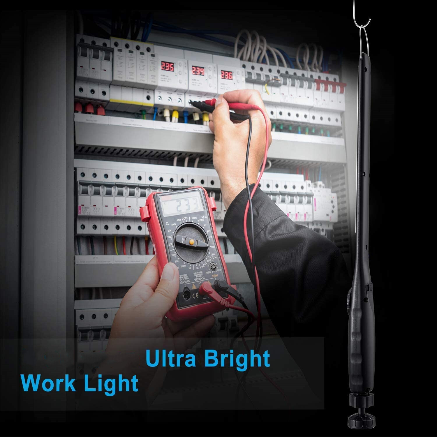 2PC 90000LM COB LED Work Light Flashlight Magnetic Base Rechargeable Torch Lamp