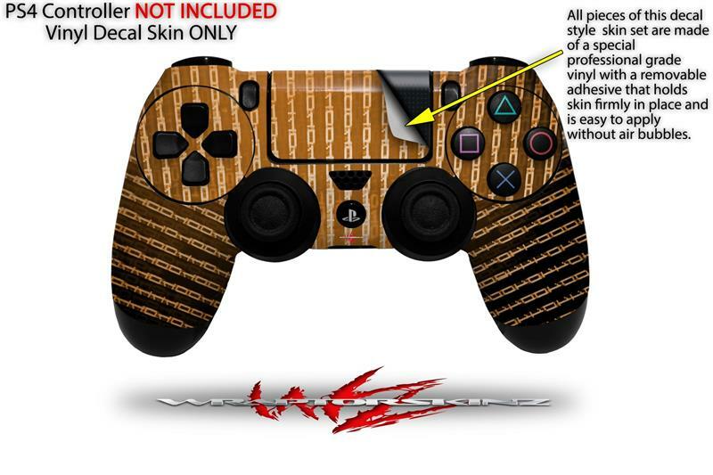 Skin for Sony PS4 Controller Binary Rain Orange