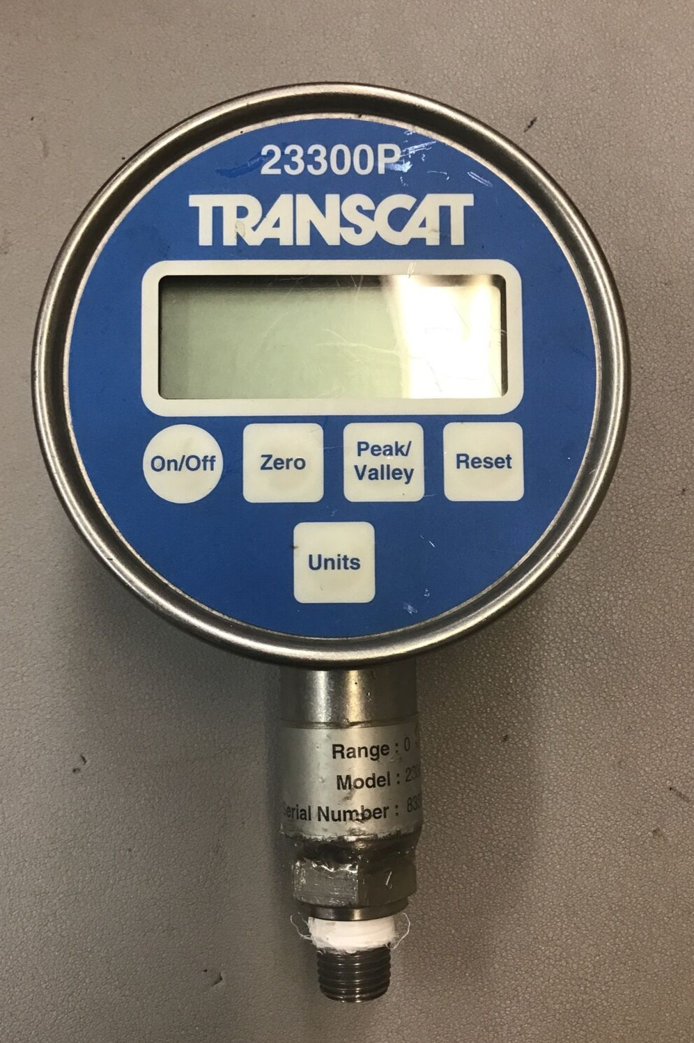 Transcat 23300P -200 Digital Pressure Gauge 0-200 PSI (B151)