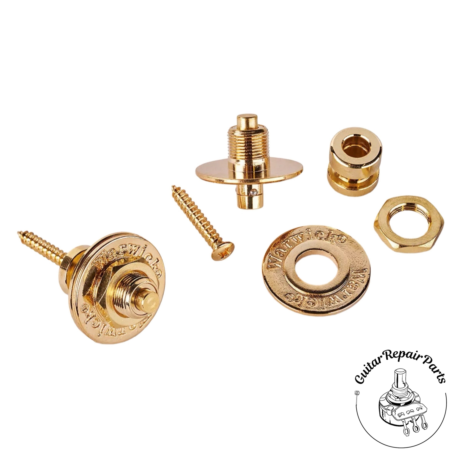 Warwick Security Lock, Locking Strap System Set - Gold