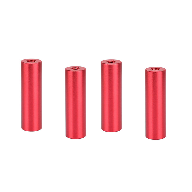 4x CAMVATE 2"15mm Micro Rod w/ Double-ended 1/4"-20 Female Thread fr Camera Accs