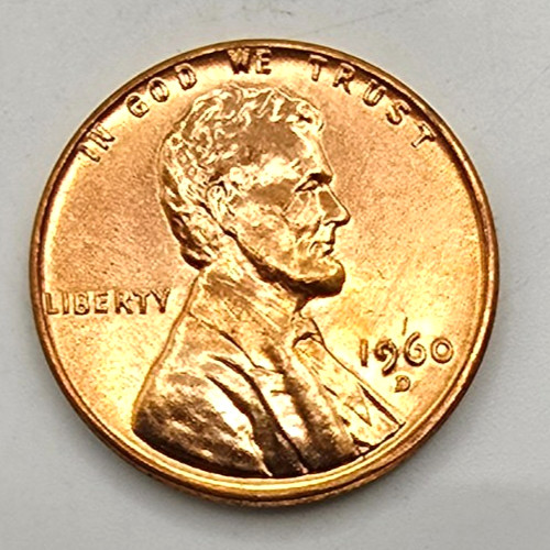 1960 D SM Date Lincoln Memorial Cent BU As Shown Type Coin Penny Small Free Ship