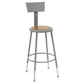 Shop Stool With Manual Height Adjustment Steel 350 Lbs Capacity