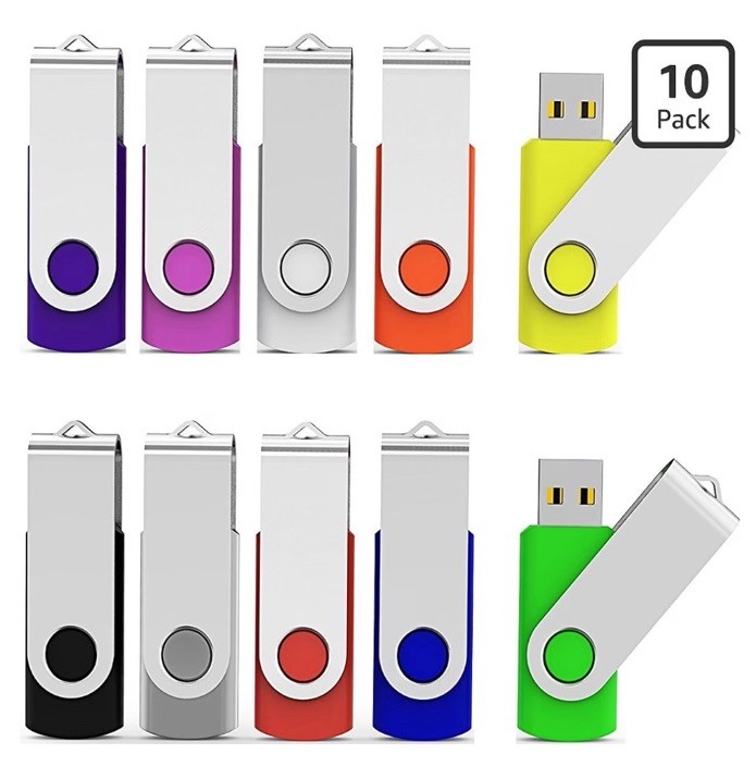 Aiibe 10 Pieces 32GB USB Flash Drive 10 Pack USB 2.0