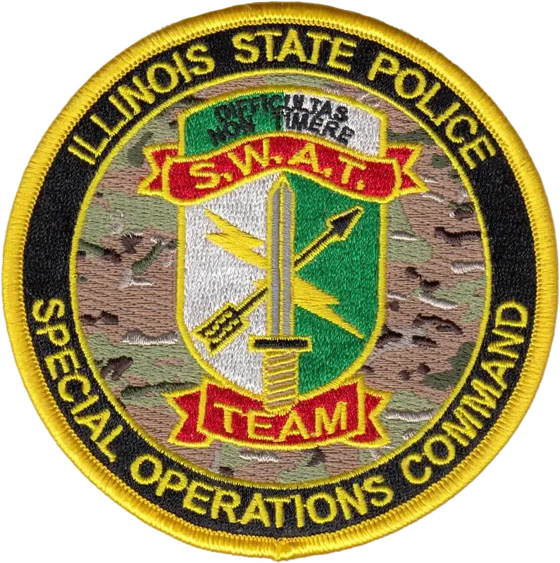 ILLINOIS STATE POLICE PATCH: SWAT Team, Special Operations Command
