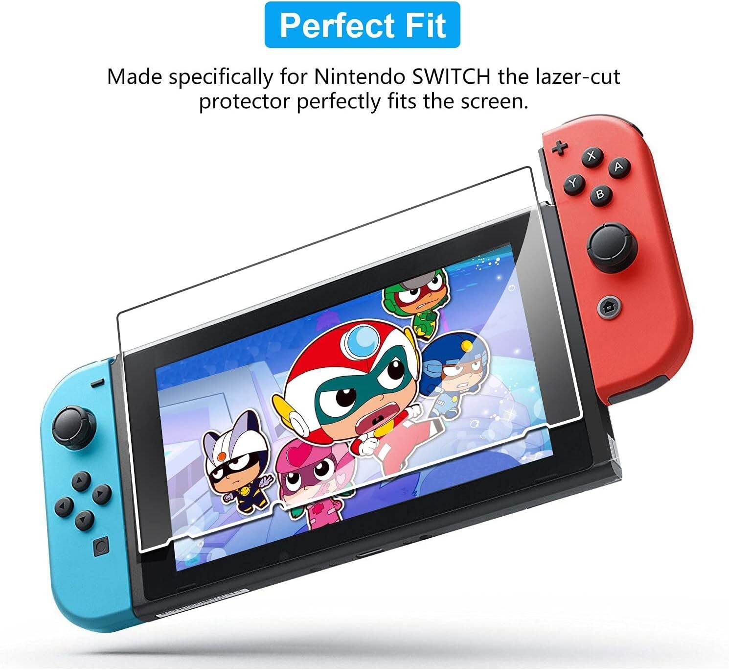 3-Pack Screen Protector for Nintendo Switch 6.2'',HD Clear Anti-Scratch