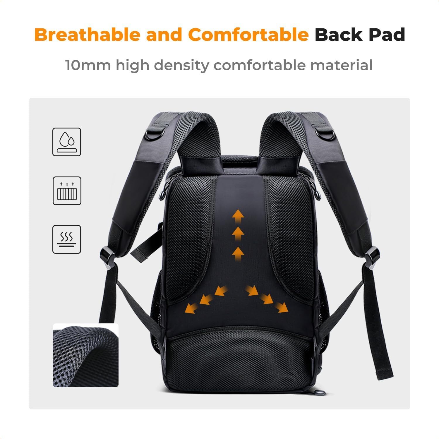 K&F Concept Camera Backpack 25L Large Capacity Camera Bag for Canon/Nikon/Sony