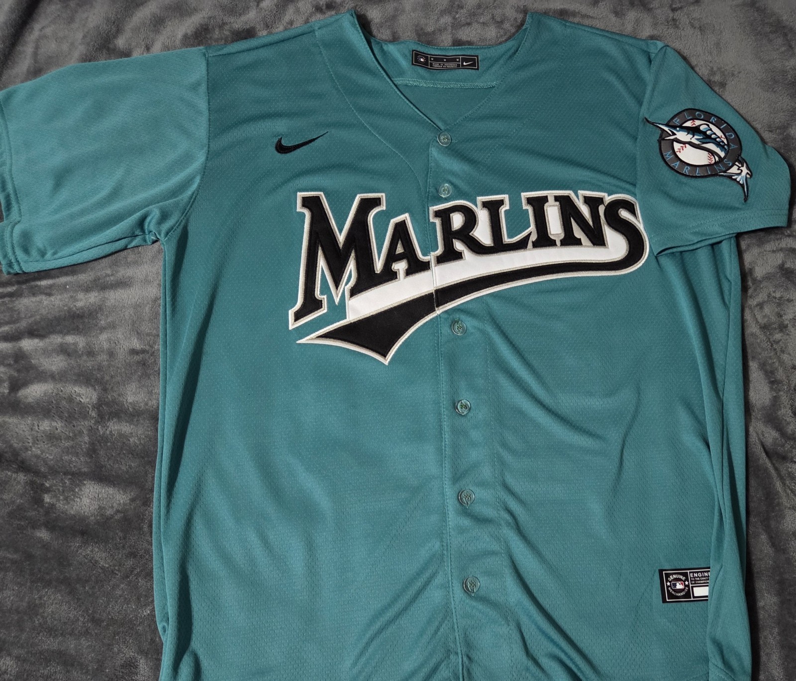 Fast Free Shipping! Large Agustín Ramírez Florida Marlins Stitched Jersey 50