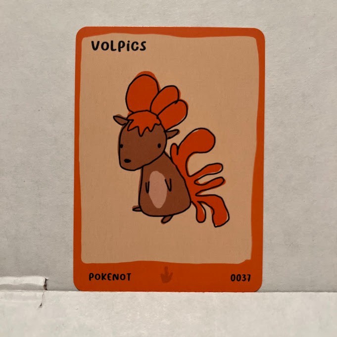 Pokenot Volpics Volpix #0037 Dysfunctional Passholder Pokenots 151 Card