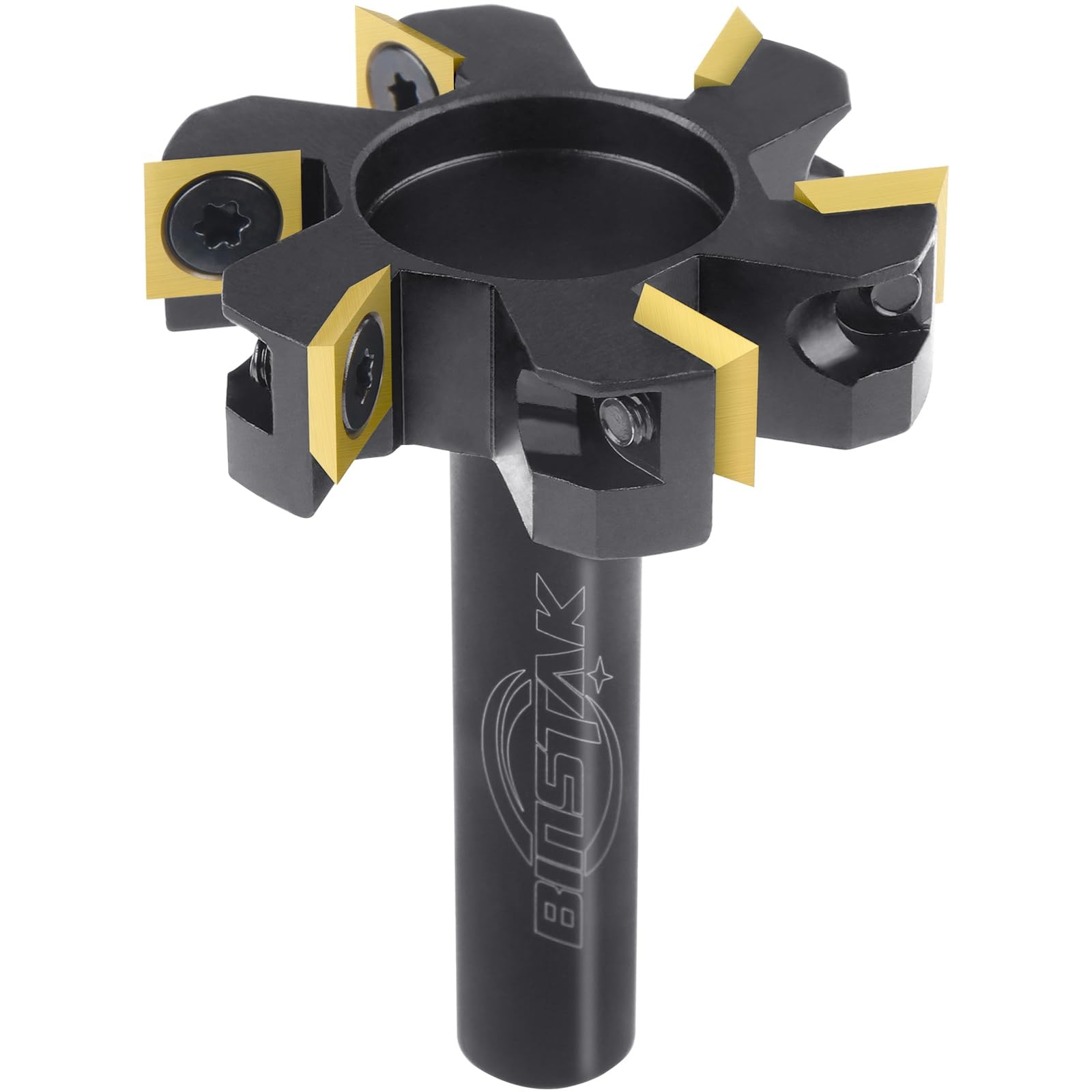 CNC Spoilboard Surfacing Router Bit, 1/2" Shank-2" Cut Dia. (6 Inserts)