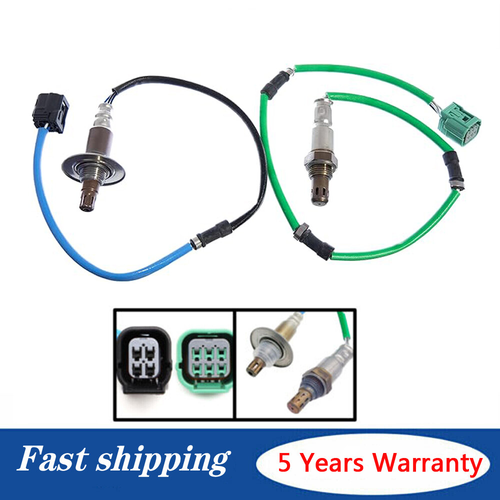 2pcs Upstream&Downstream Oxygen Sensor For 2007 2008 2009 Honda CR-V 2.4L L4