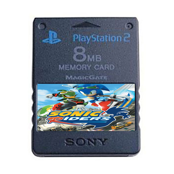 Sonic Riders PS2 Official Memory Card Completed Unlocked Saves