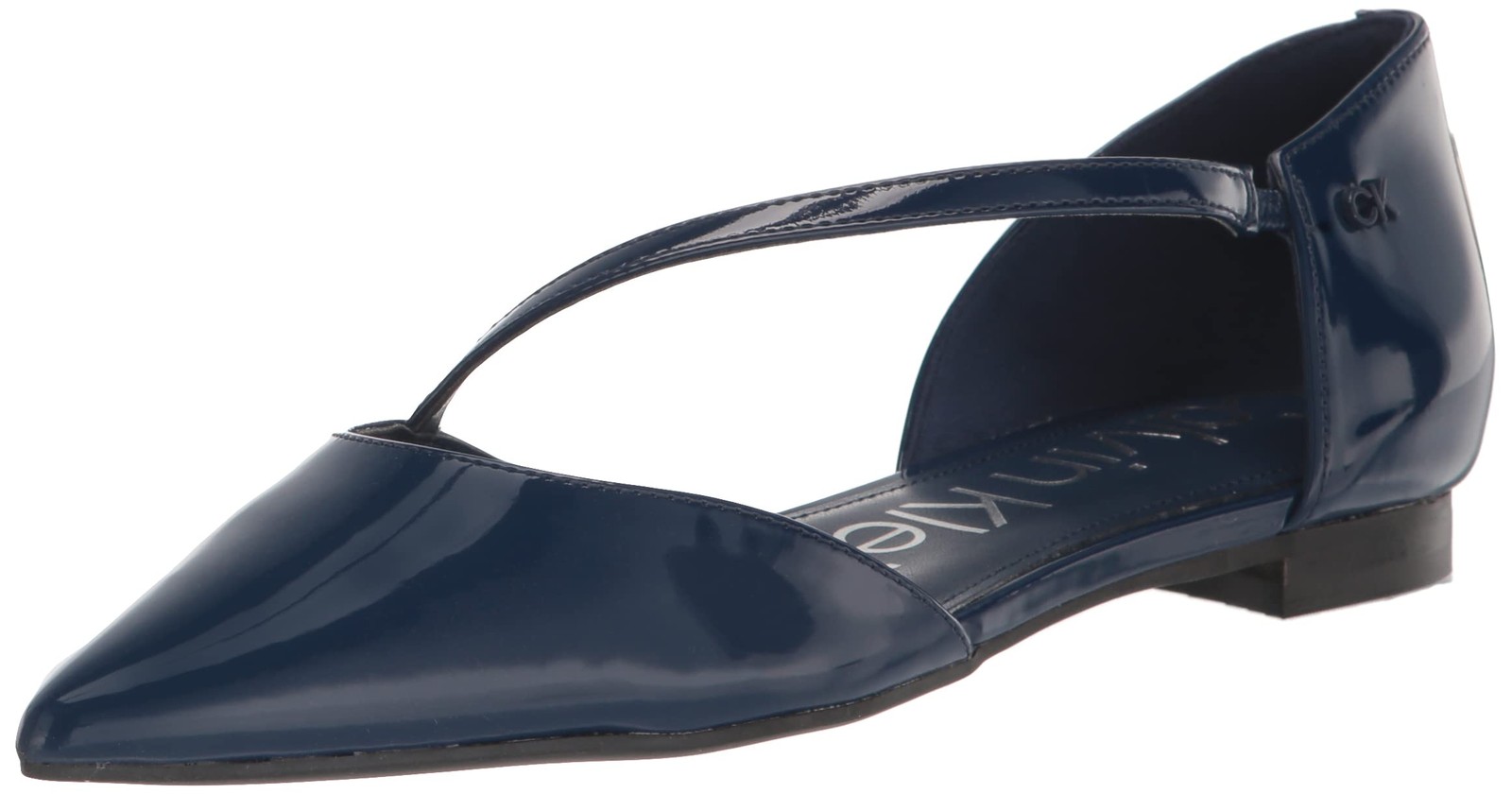 Calvin Klein Women's Sannie Flat, Dark Blue 400, 5