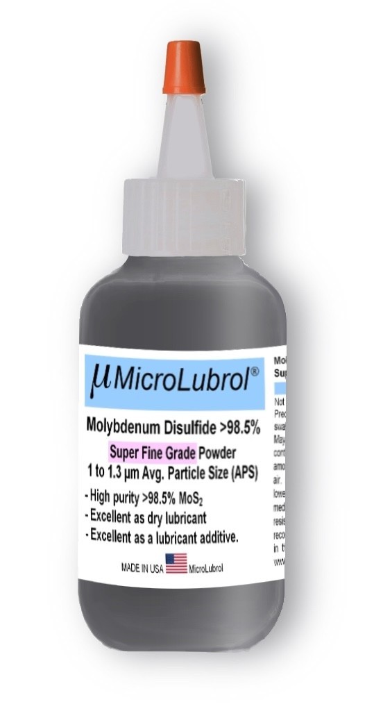 ½ oz 14g MICROLUBROL MOLYBDENUM DISULFIDE Moly MoS2 Powder SUPER FINE 1.3 micron