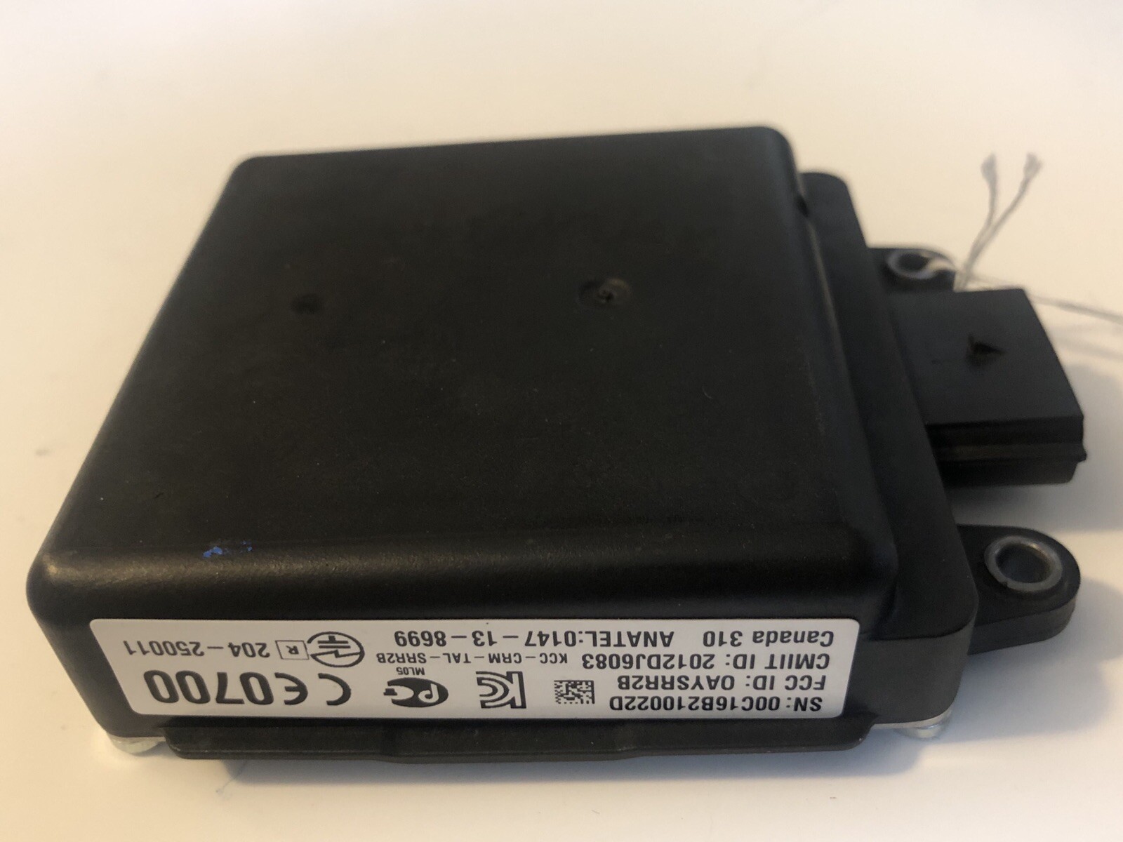 2016 2017 NISSAN PATHFINDER BLIND SPOT OBSTACLE WARNING DETECTION SENSOR MODULE