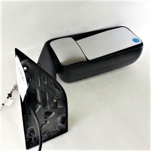 Used Freightliner Cascadia P4 OEM LH Black Door Mirror - P/N  A22-78606-000