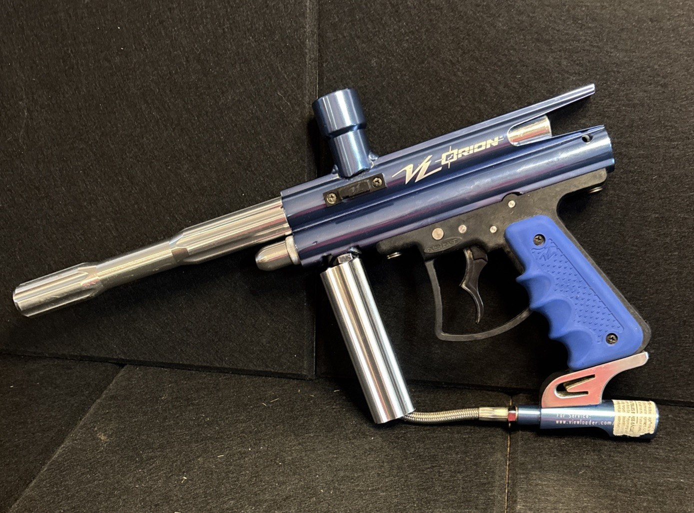 View Loader Orion Paintball Gun Rare Blue Handle Tested