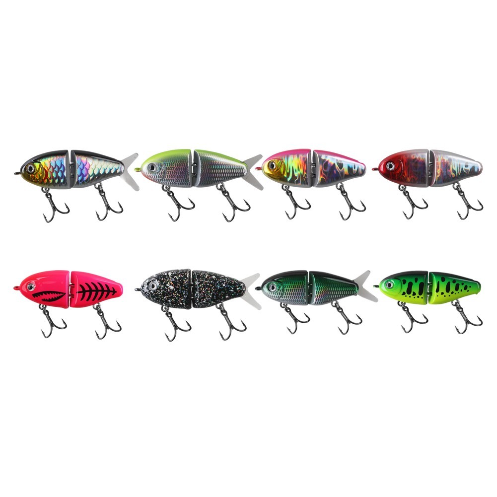 6cm 6.5g Slow Sinking Two-Joint Swimbait Fishing Lure for Bass and Trout
