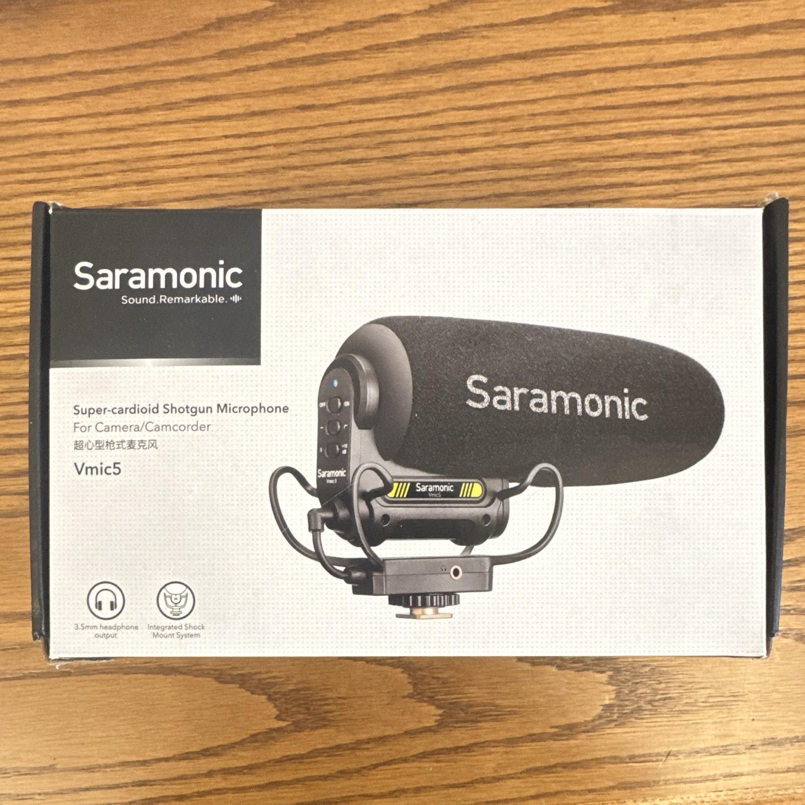 Saramonic Vmic5 Supercardioid Shotgun Camera Mic 3.5mm TRS Shoe Black