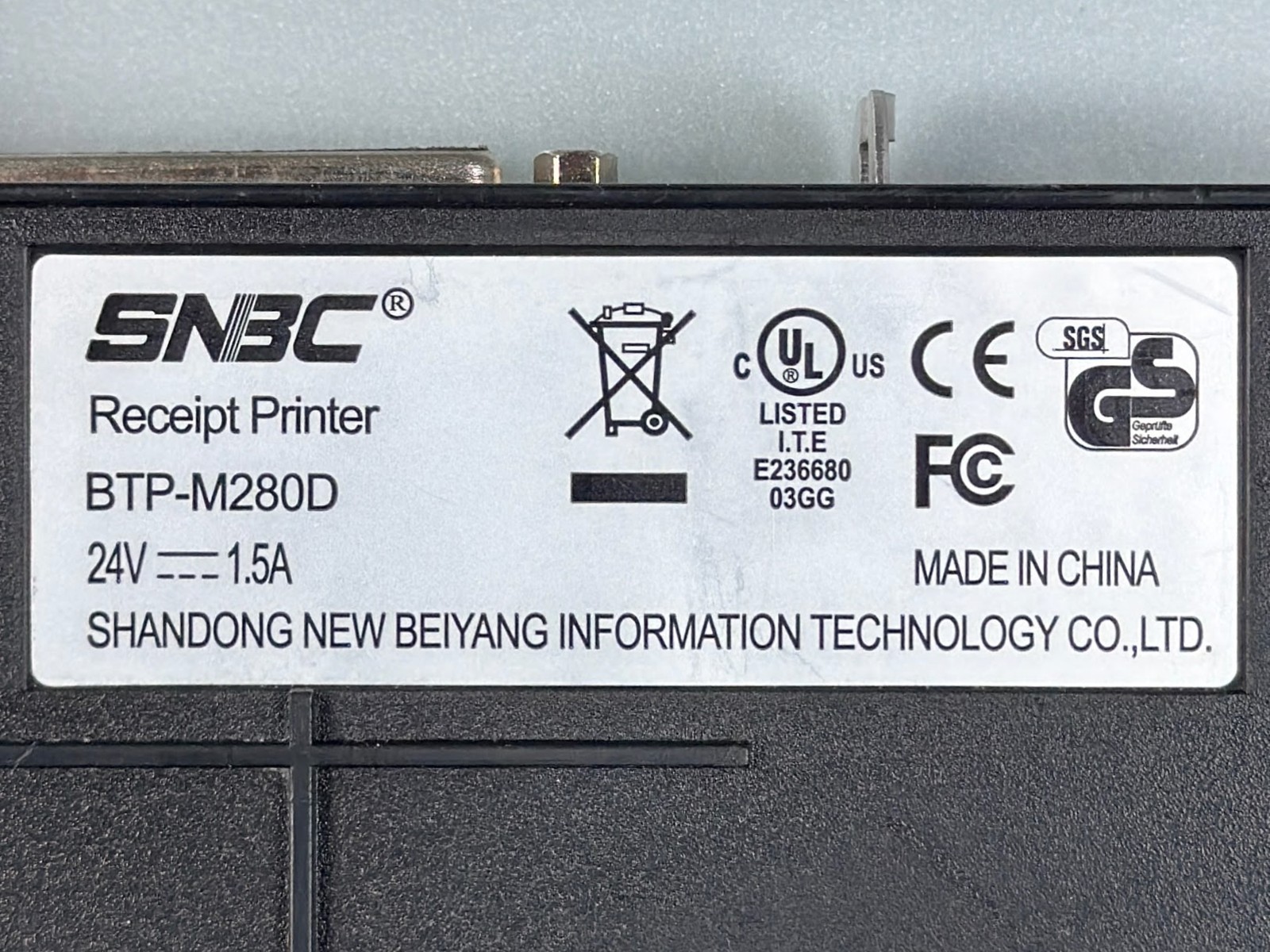 TESTED SNBC BTP-M280D Dot Matrix POS Receipt Printer USB Serial Auto-Cutter