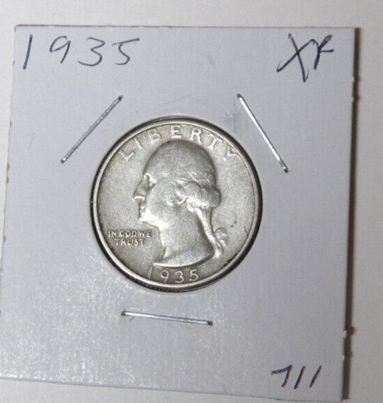 1935-P Washington Silver Quarter XF Philadelphia Mint (1.2425)